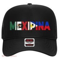Mexipina Half Mexican Filipina With Mexico Philippines Flag Hat thumb 0