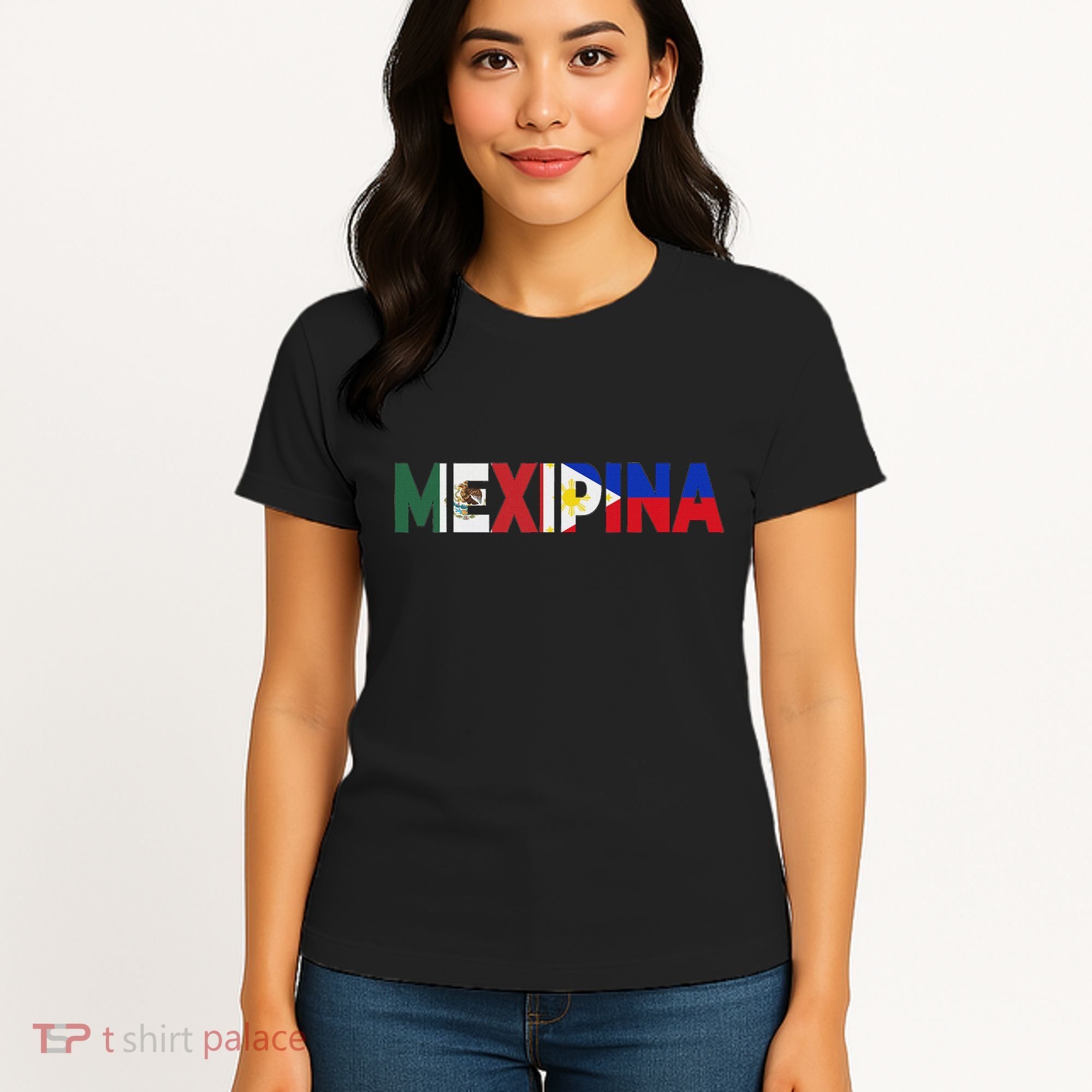 Mexipina Half Mexican Filipina With Mexico Philippines Flag Women's T-Shirt
