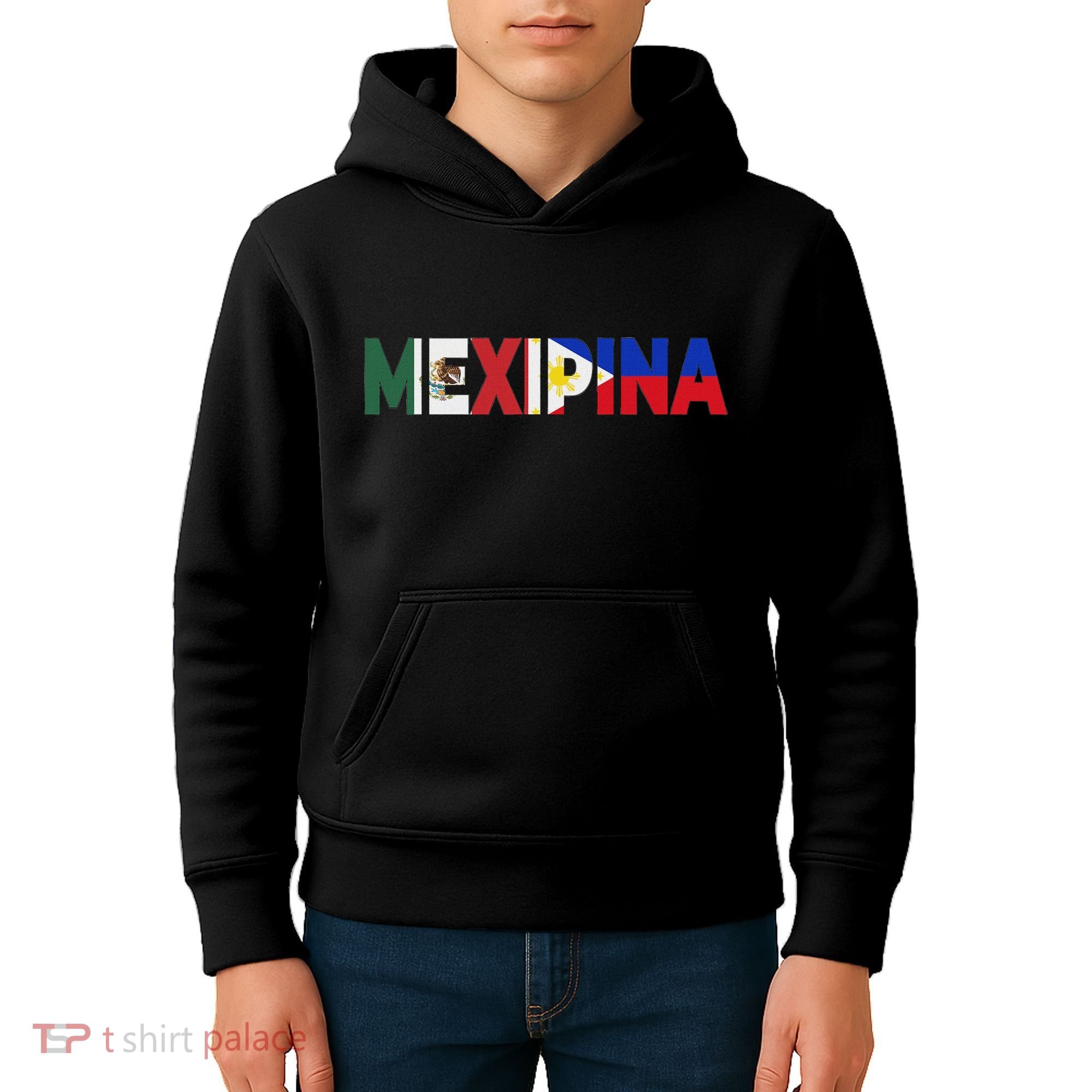 Mexipina Half Mexican Filipina With Mexico Philippines Flag Kids Hoodie