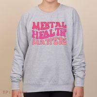 Mental Health Matters Groovy Psychologist Therapy Squad Women's Sweatshirt thumb 0