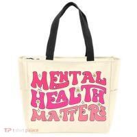 Mental Health Matters Groovy Psychologist Therapy Squad Tote Bag thumb 0