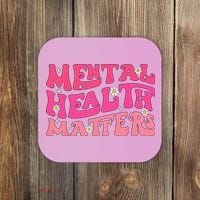 Mental Health Matters Groovy Psychologist Therapy Squad Coaster thumb 0