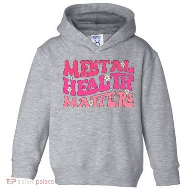 Mental Health Matters Groovy Psychologist Therapy Squad Toddler Hoodie