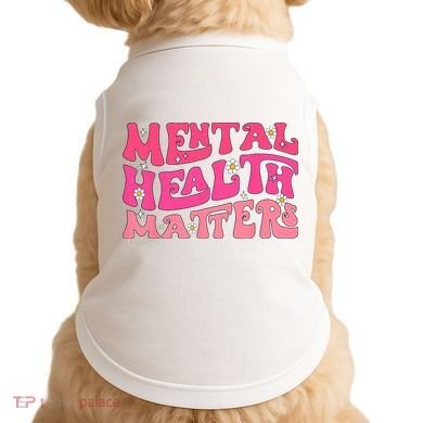 Mental Health Matters Groovy Psychologist Therapy Squad Doggie Tank