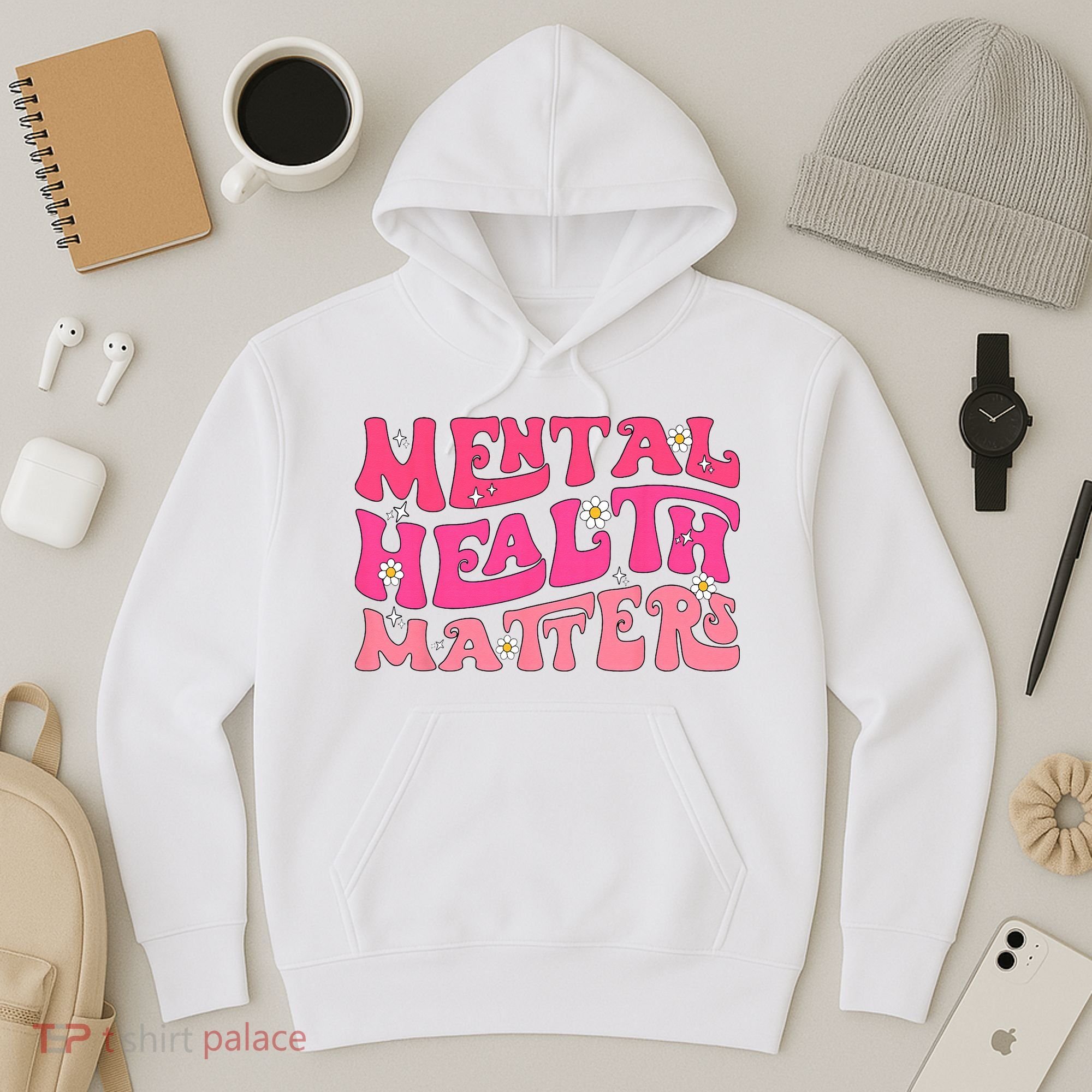 Mental Health Matters Groovy Psychologist Therapy Squad Hoodie