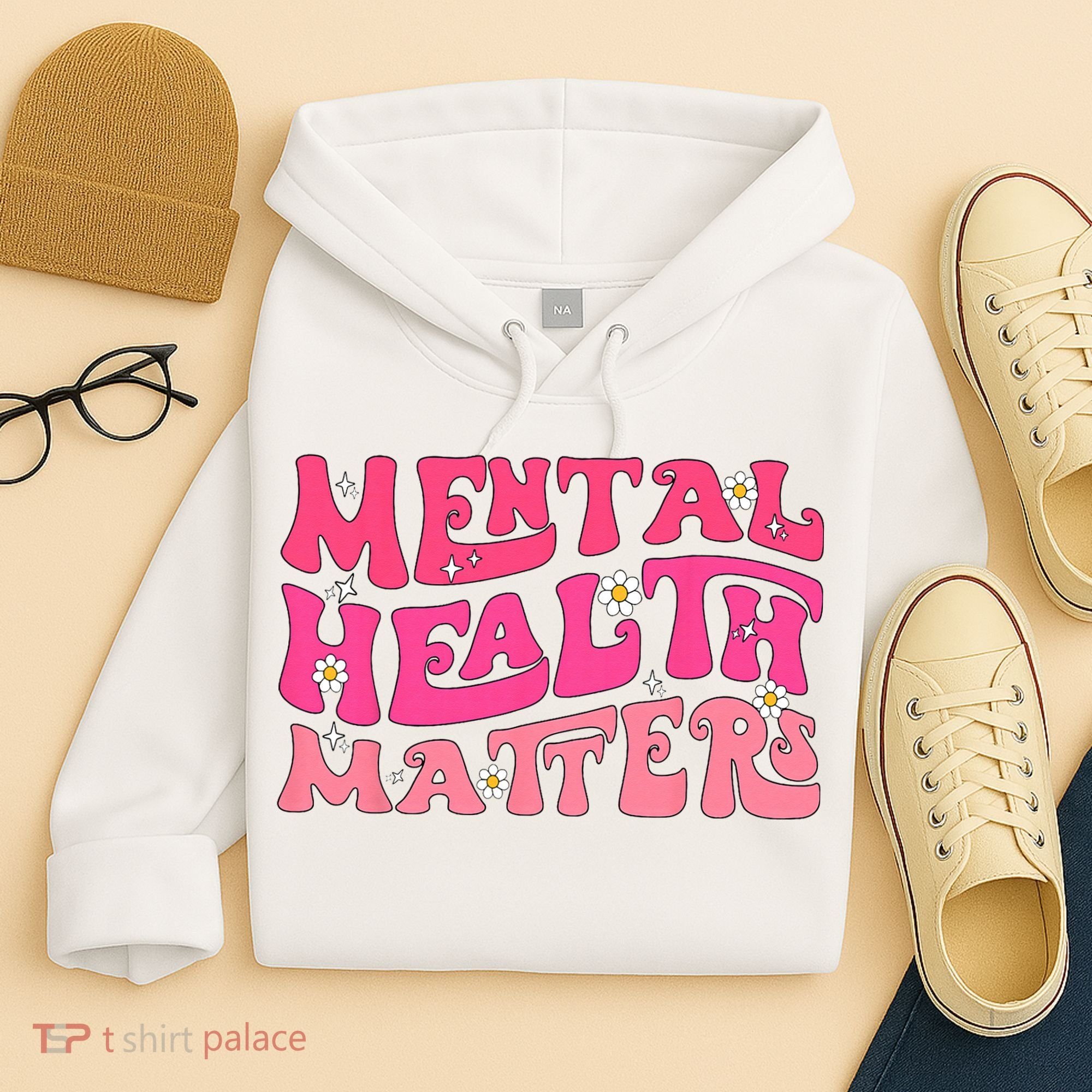 Mental Health Matters Groovy Psychologist Therapy Squad Hoodie