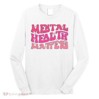 Mental Health Matters Groovy Psychologist Therapy Squad Long Sleeve Shirt