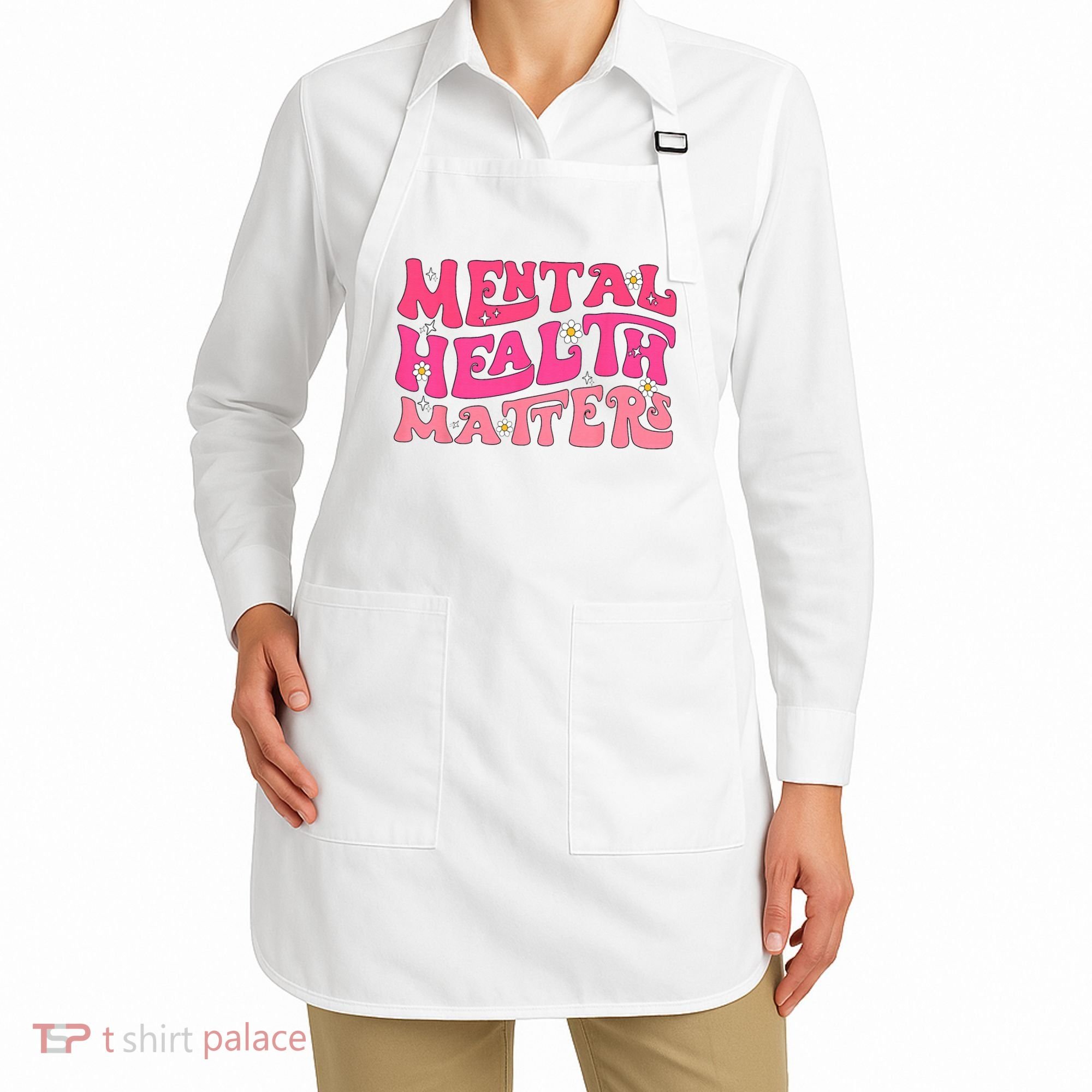 Mental Health Matters Groovy Psychologist Therapy Squad Apron