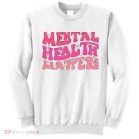 Mental Health Matters Groovy Psychologist Therapy Squad Sweatshirt thumb 0
