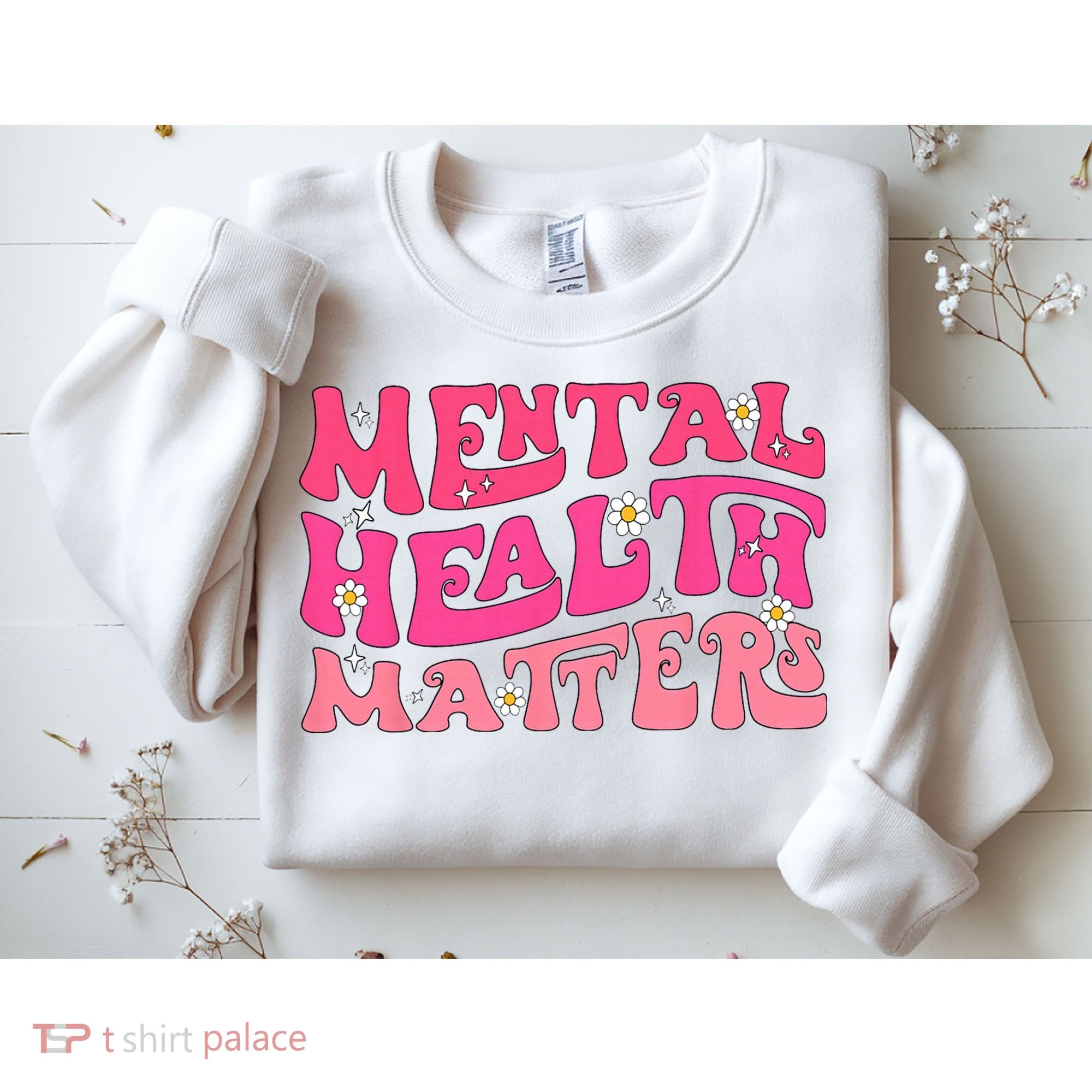Mental Health Matters Groovy Psychologist Therapy Squad Sweatshirt