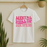 Mental Health Matters Groovy Psychologist Therapy Squad T-Shirt thumb 2