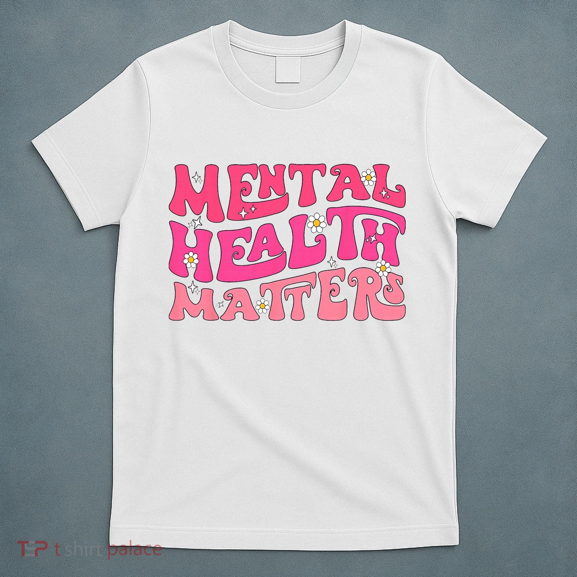 Mental Health Matters Groovy Psychologist Therapy Squad T-Shirt