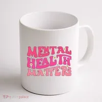 Mental Health Matters Groovy Psychologist Therapy Squad Coffee Mug thumb 1