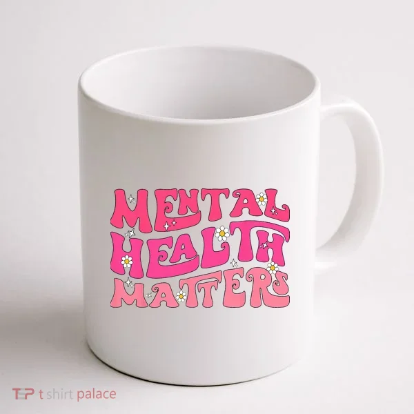 Mental Health Matters Groovy Psychologist Therapy Squad Coffee Mug