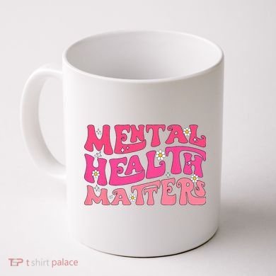 Mental Health Matters Groovy Psychologist Therapy Squad Coffee Mug