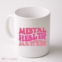 Mental Health Matters Groovy Psychologist Therapy Squad Coffee Mug thumb 0
