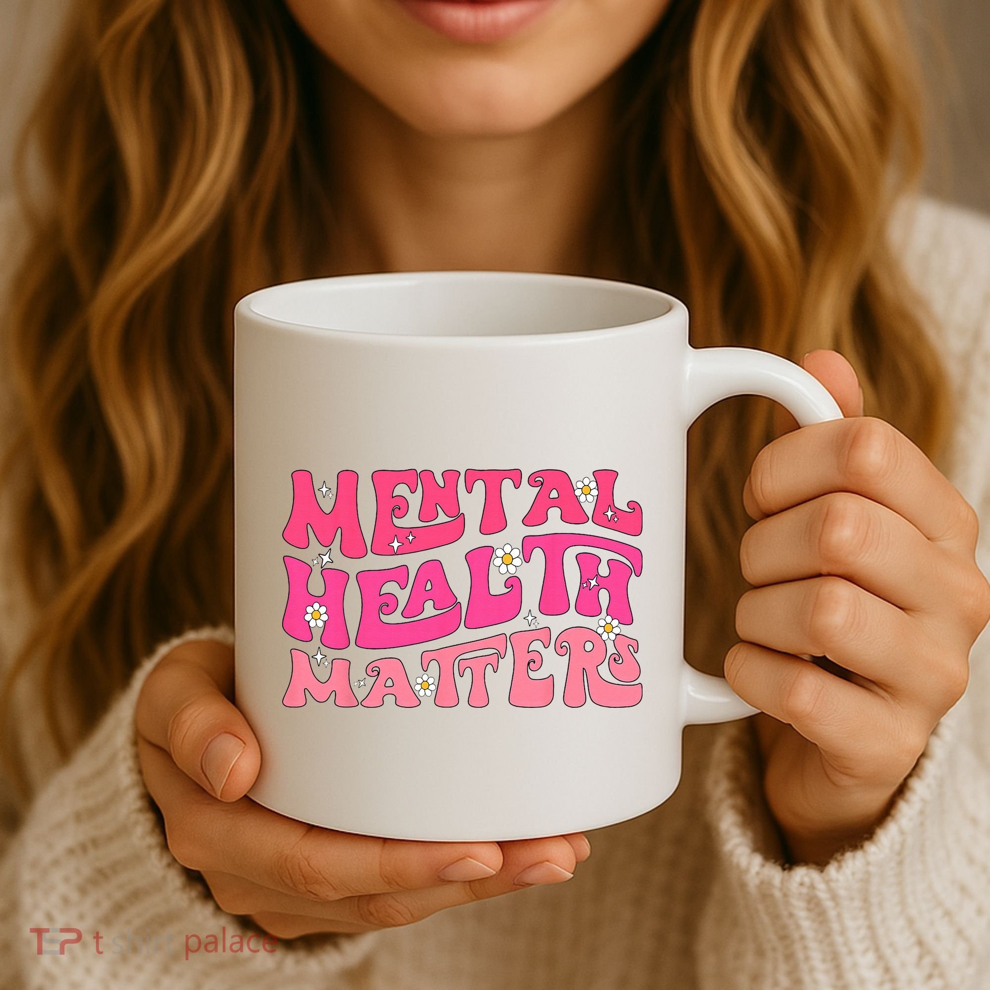Mental Health Matters Groovy Psychologist Therapy Squad Coffee Mug