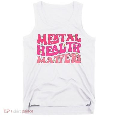 Mental Health Matters Groovy Psychologist Therapy Squad Tank Top