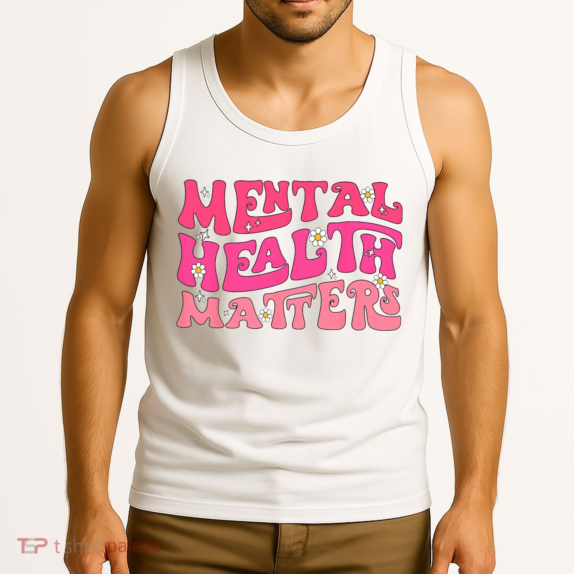 Mental Health Matters Groovy Psychologist Therapy Squad Tank Top