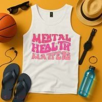 Mental Health Matters Groovy Psychologist Therapy Squad Tank Top thumb 4
