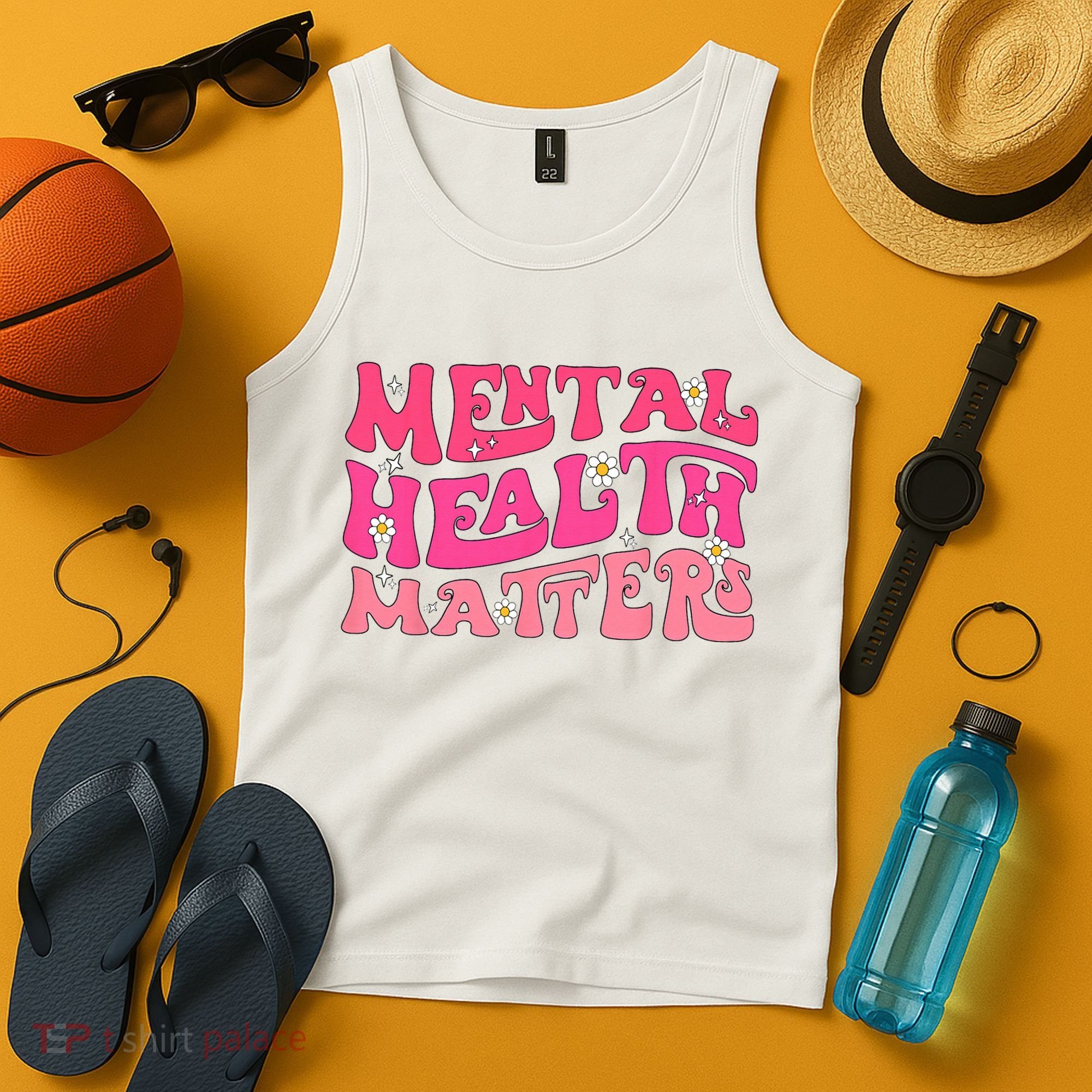Mental Health Matters Groovy Psychologist Therapy Squad Tank Top