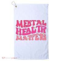Mental Health Matters Groovy Psychologist Therapy Squad Golf Towel thumb 0