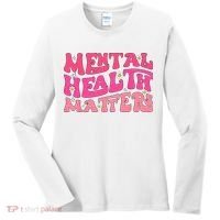 Mental Health Matters Groovy Psychologist Therapy Squad Women's Long Sleeve Shirt thumb 0
