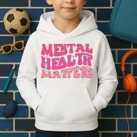 Mental Health Matters Groovy Psychologist Therapy Squad Kids Hoodie thumb 2