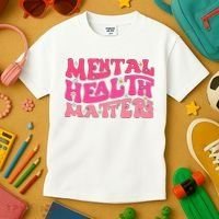 Mental Health Matters Groovy Psychologist Therapy Squad Kids T-Shirt thumb 3