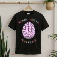 Mental Health Matters Brain T-Shirt thumb 2