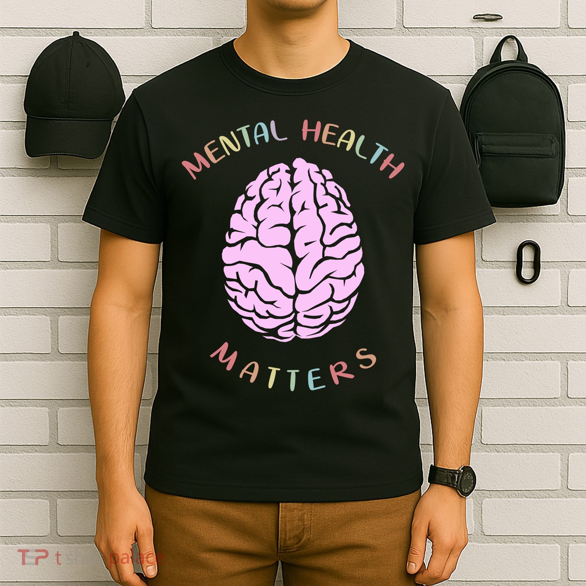 Mental Health Matters Brain T-Shirt