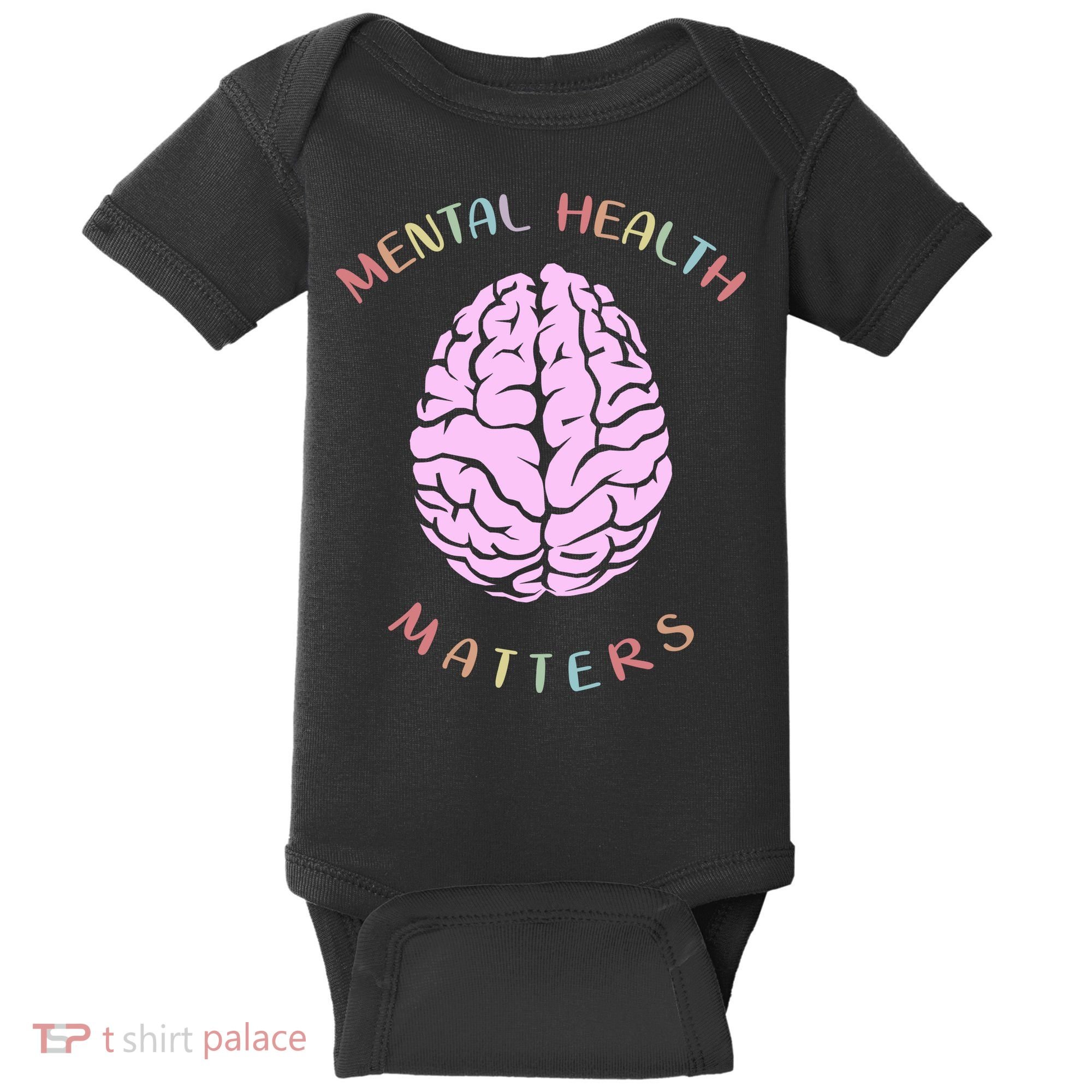Mental Health Matters Brain Baby Bodysuit