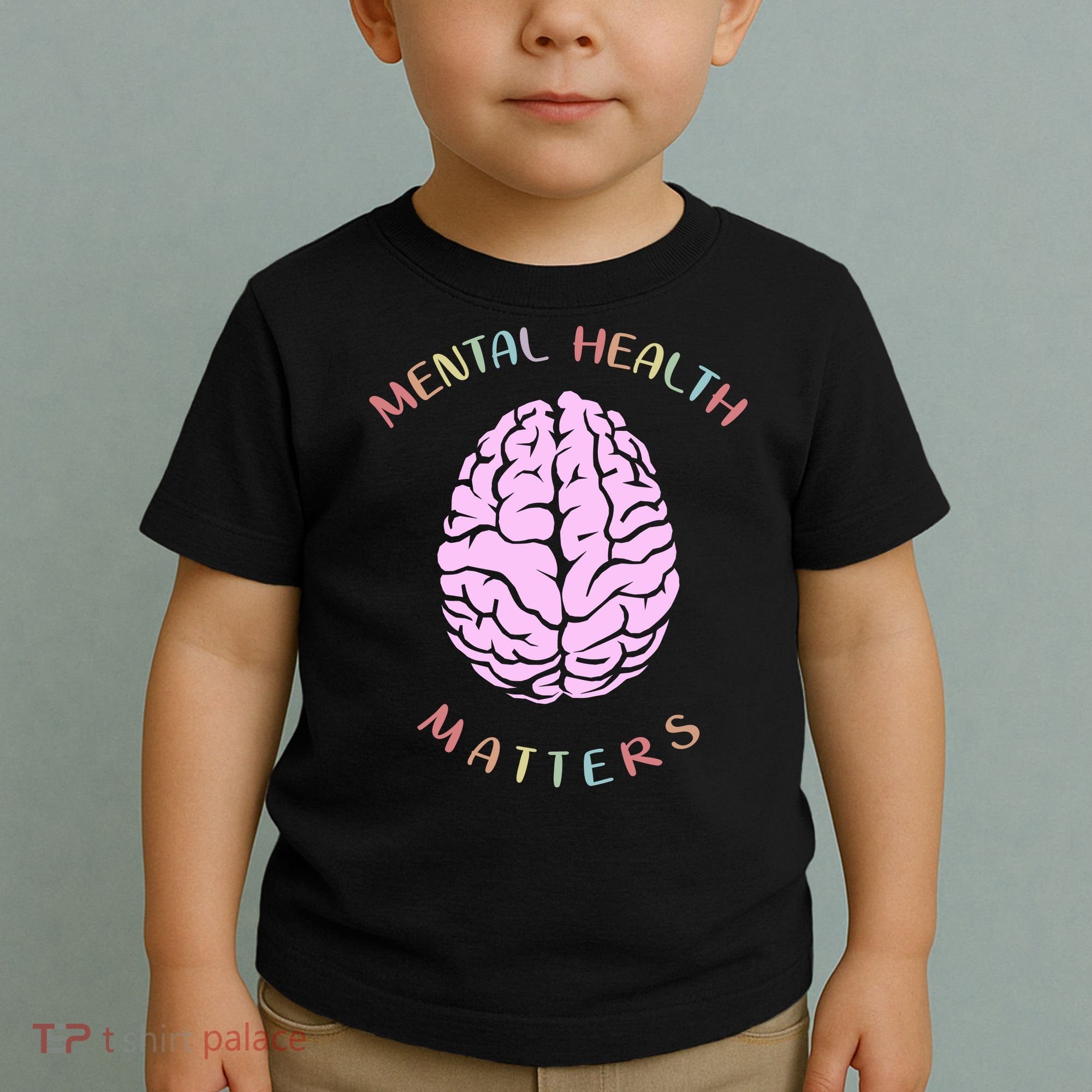 Mental Health Matters Brain Toddler T-Shirt