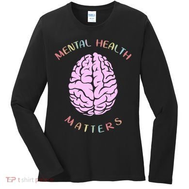 Mental Health Matters Brain Women's Long Sleeve Shirt