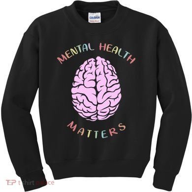Mental Health Matters Brain Kids Sweatshirt