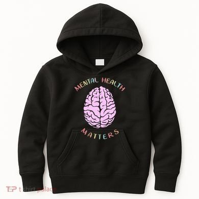 Mental Health Matters Brain Kids Hoodie