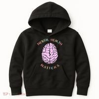 Mental Health Matters Brain Kids Hoodie thumb 0