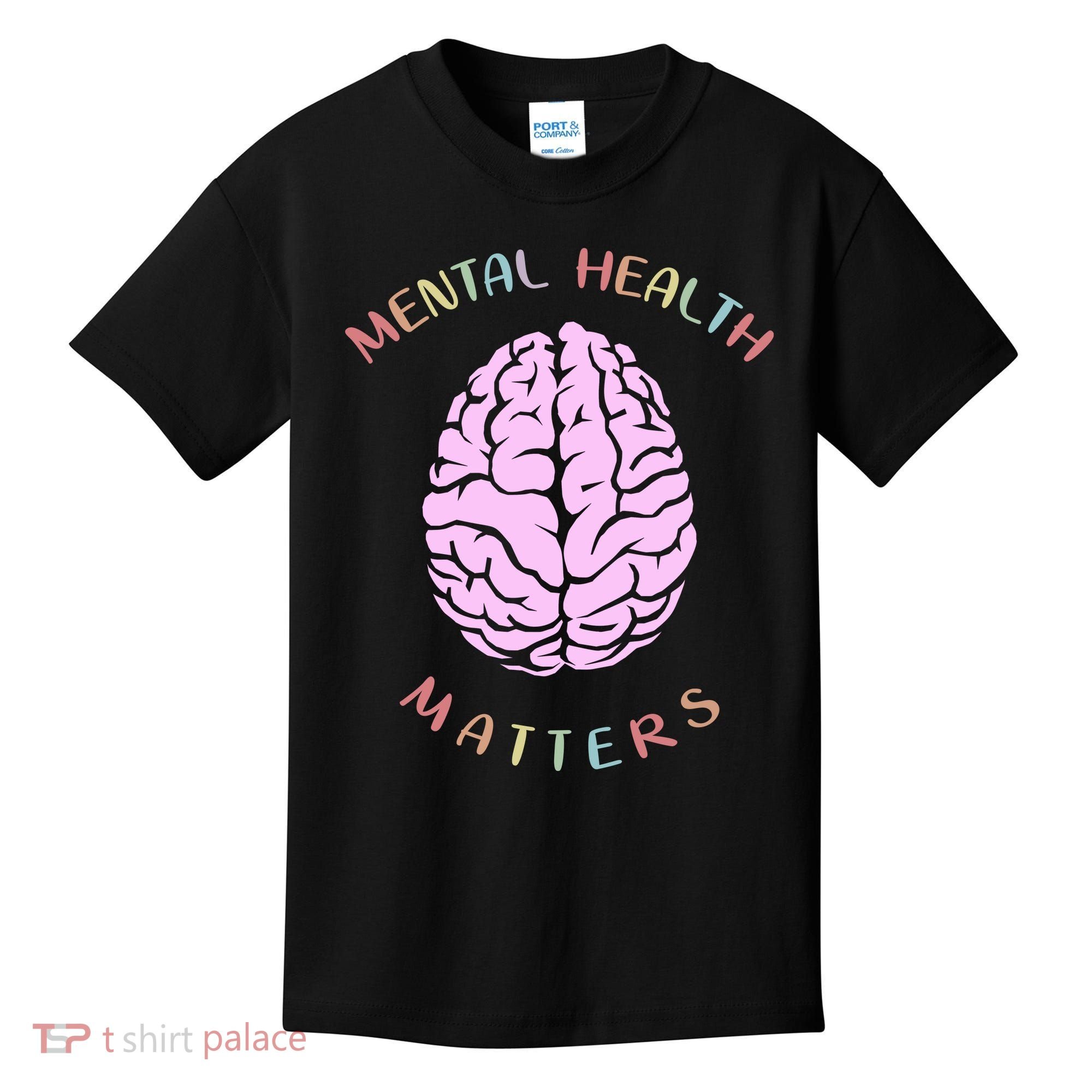 Mental Health Matters Brain Kids T-Shirt