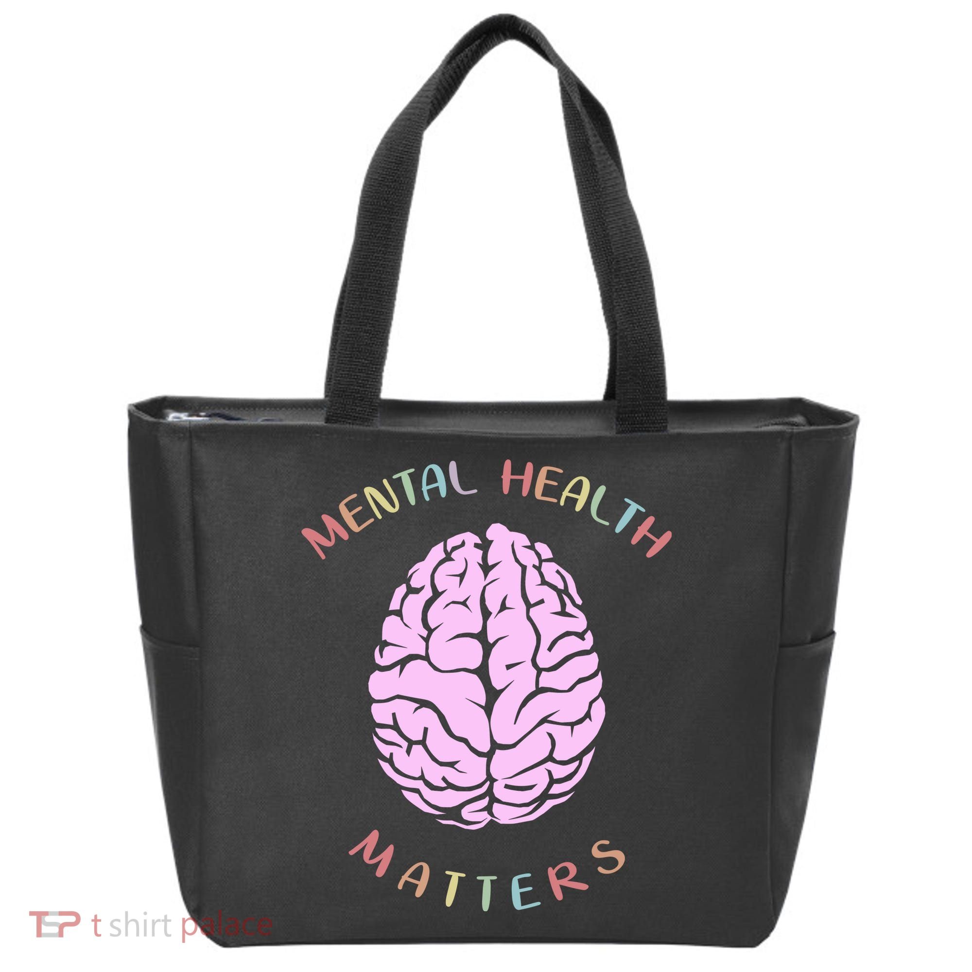 Mental Health Matters Brain Tote Bag