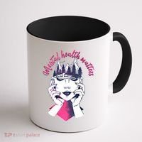 Mental Health Matters S Care Positivity Natural Forest Cute Gift Coffee Mug thumb 1