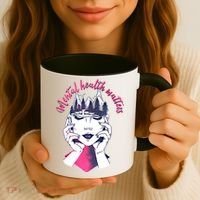 Mental Health Matters S Care Positivity Natural Forest Cute Gift Coffee Mug thumb 3