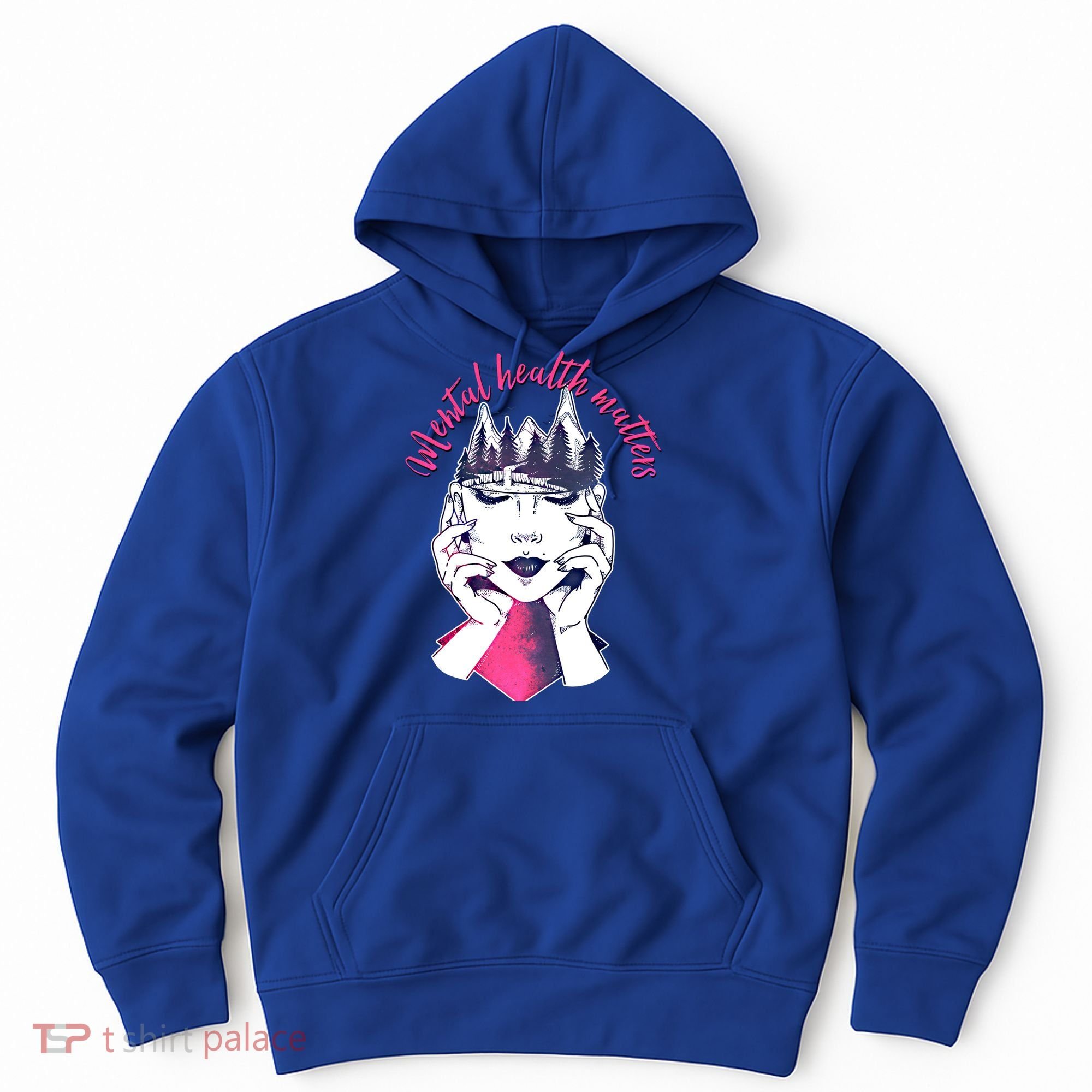 Mental Health Matters S Care Positivity Natural Forest Cute Gift Hoodie