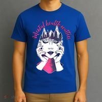 Mental Health Matters S Care Positivity Natural Forest Cute Gift T-Shirt thumb 3