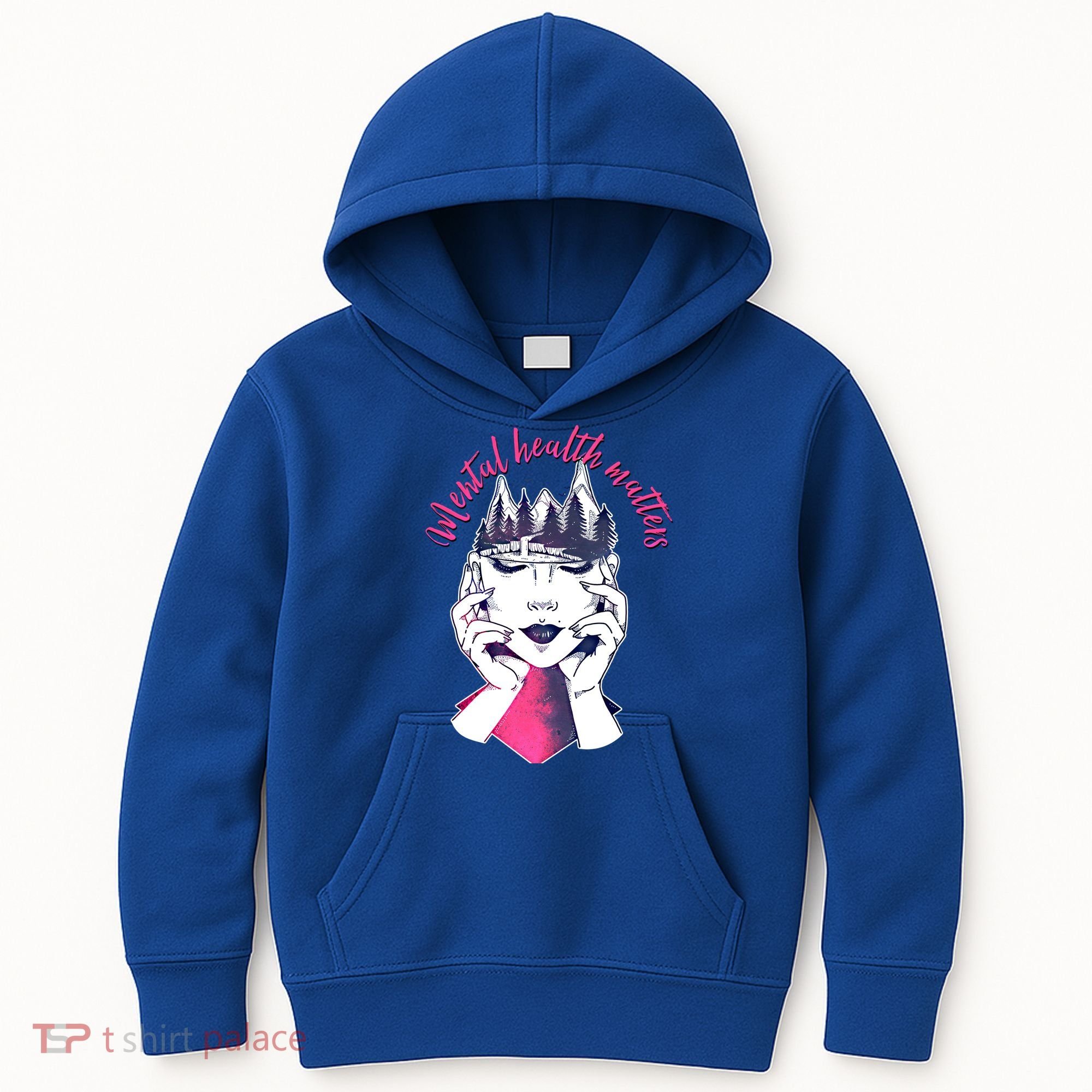 Mental Health Matters S Care Positivity Natural Forest Cute Gift Kids Hoodie