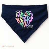 Mental Health Matters Tomorrow Needs You Suicide Prevention USA-Made Doggie Bandana thumb 0