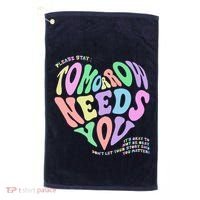 Mental Health Matters Tomorrow Needs You Suicide Prevention Golf Towel thumb 0