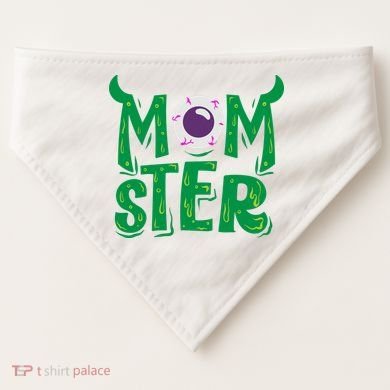 Momster Halloween Mom USA-Made Doggie Bandana