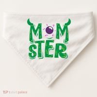 Momster Halloween Mom USA-Made Doggie Bandana thumb 0