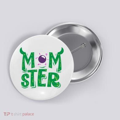 Momster Halloween Mom Button