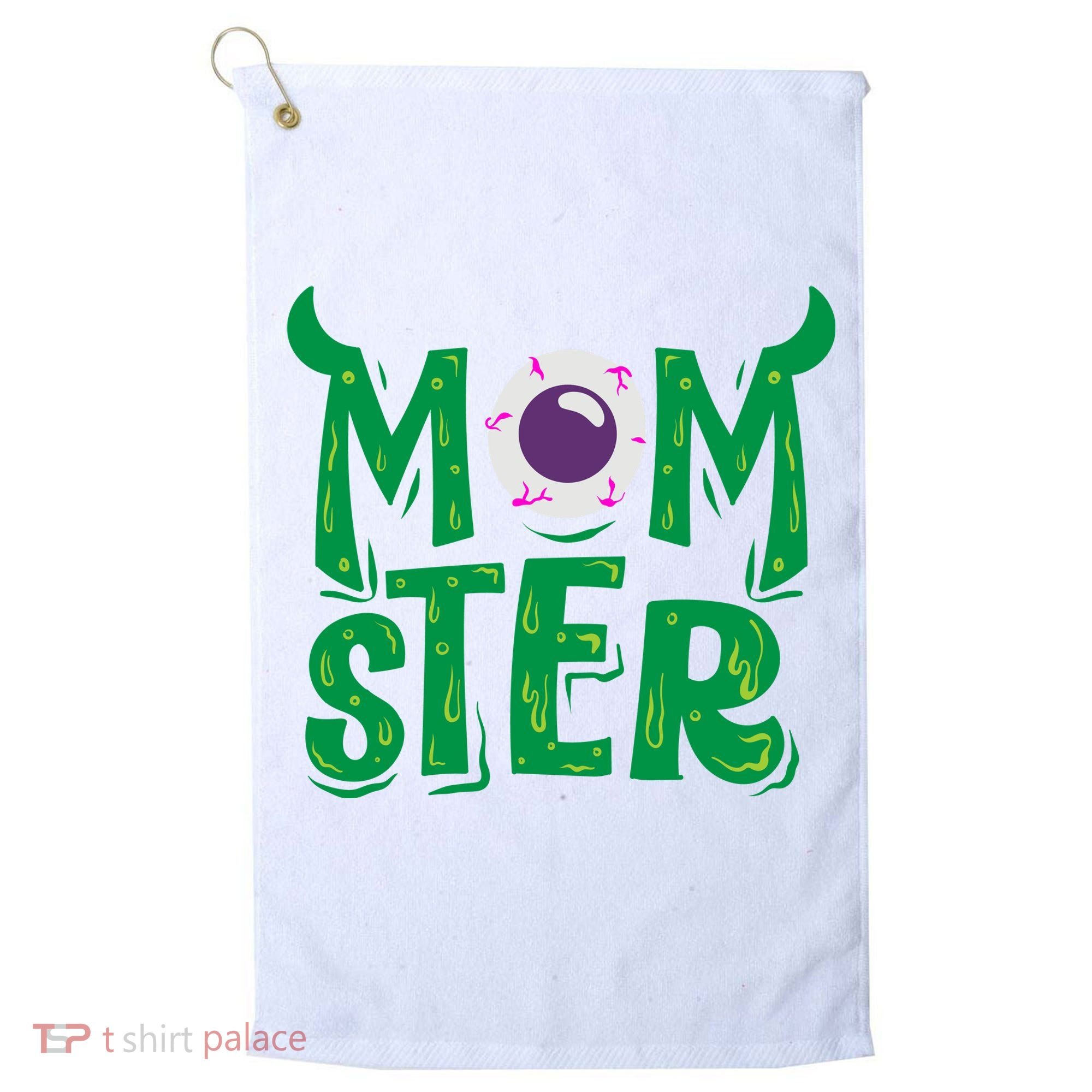 Momster Halloween Mom Golf Towel
